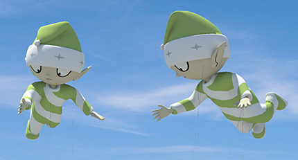 3d model of a macy's parade balloon done in maya by brian pliner