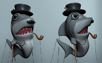 3d model of a macy's parade balloon done in maya by cody vinson