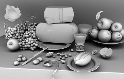 3d still life of painting using maya by iman khondker