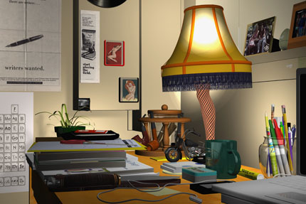 3d model of desk done in rhino by brien o'keefe