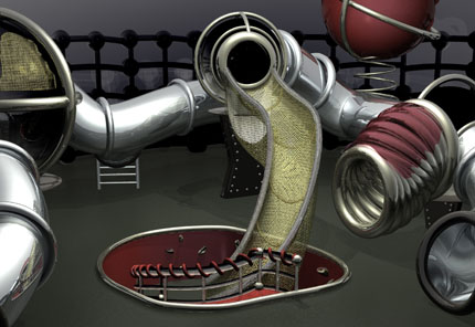 3d futuristic playground design using rhino by jessica stanulevich