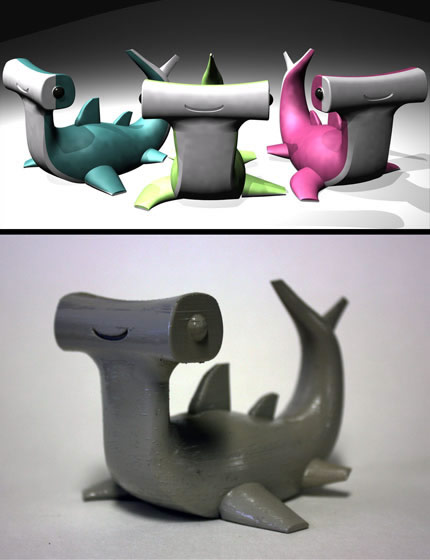 student 3d printing toy design by andrea morabito