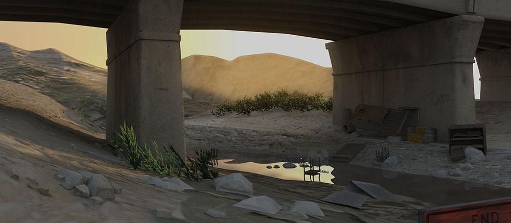 3d scene from calvin and hobbes in maya by matt elser