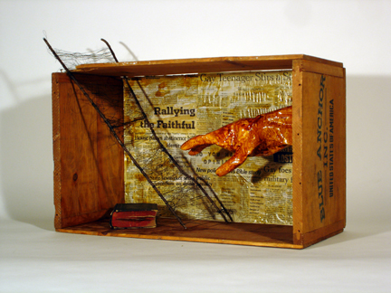 self portrait sculpture after joseph cornell by nikki powers